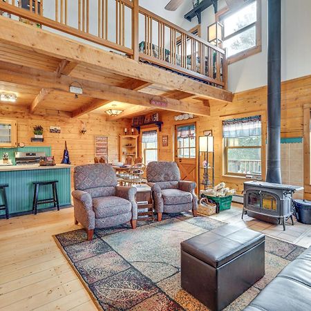 Secluded Black Hawk Log Cabin With Fire Pit! Exterior foto