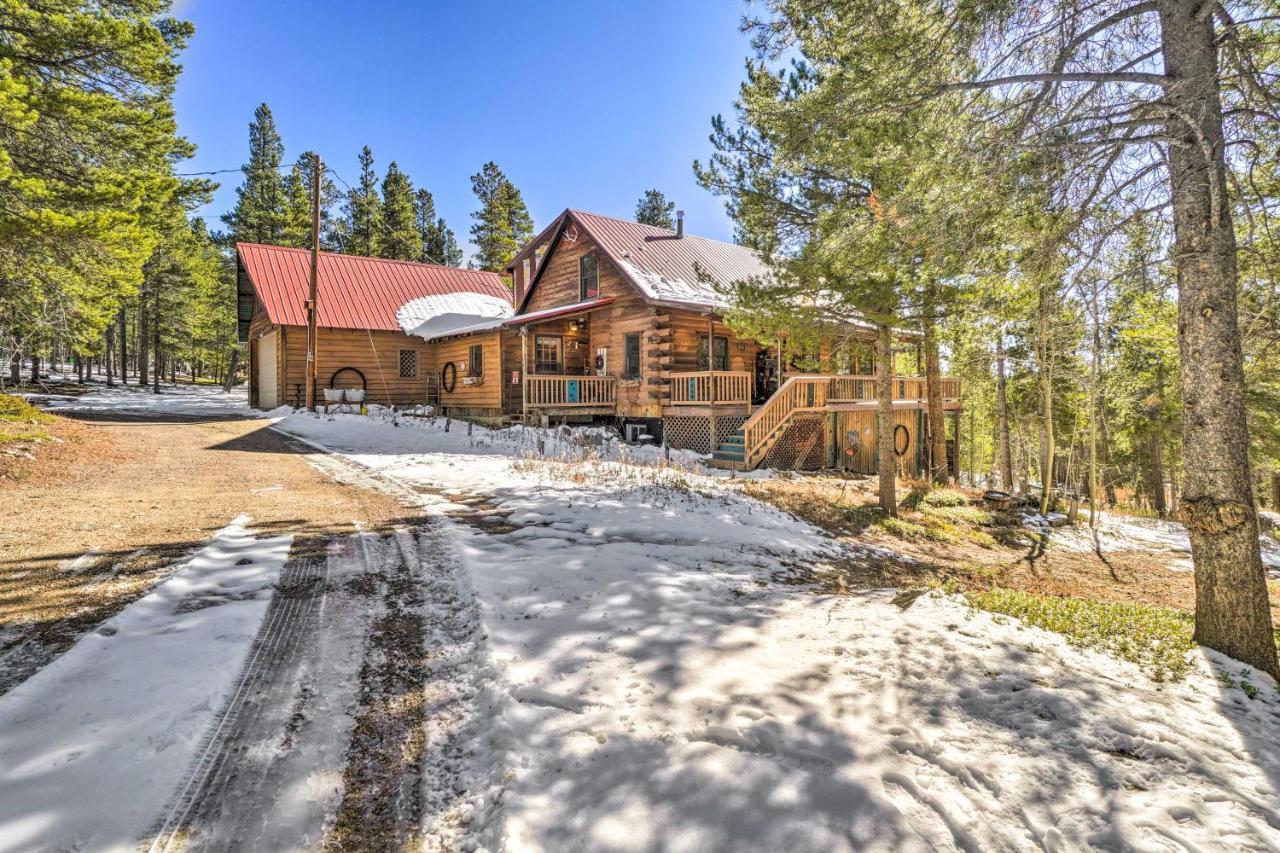 Secluded Black Hawk Log Cabin With Fire Pit! Exterior foto