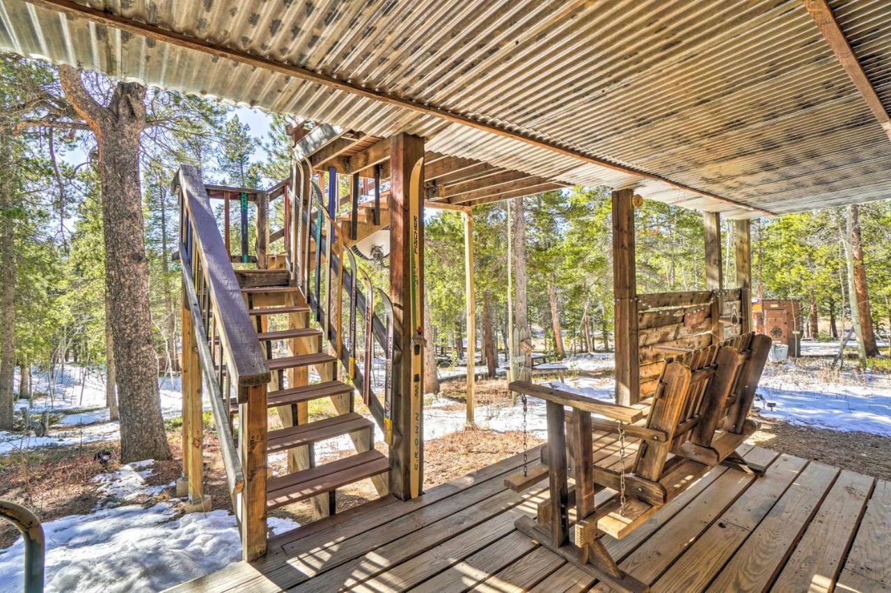 Secluded Black Hawk Log Cabin With Fire Pit! Exterior foto