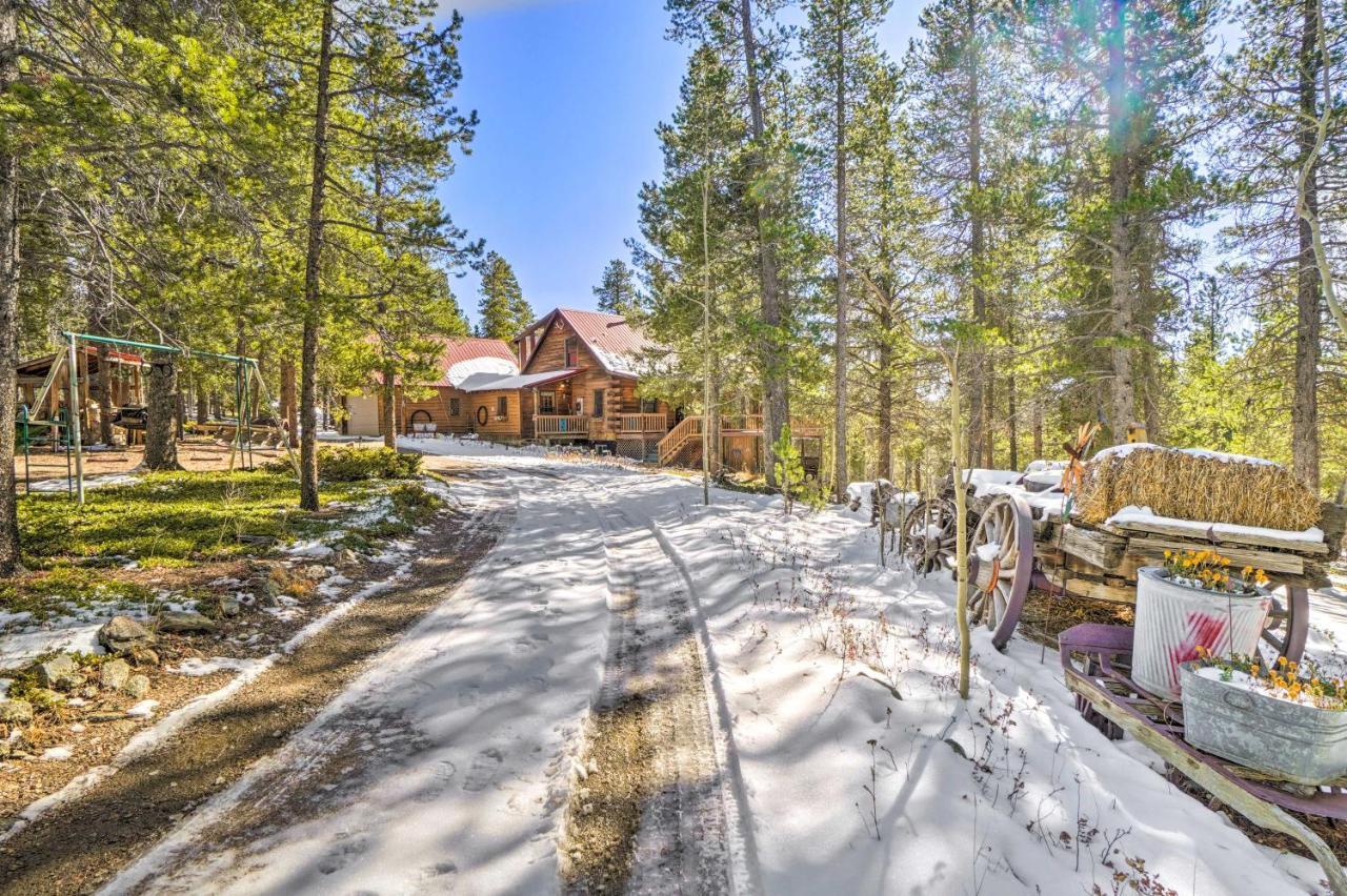 Secluded Black Hawk Log Cabin With Fire Pit! Exterior foto