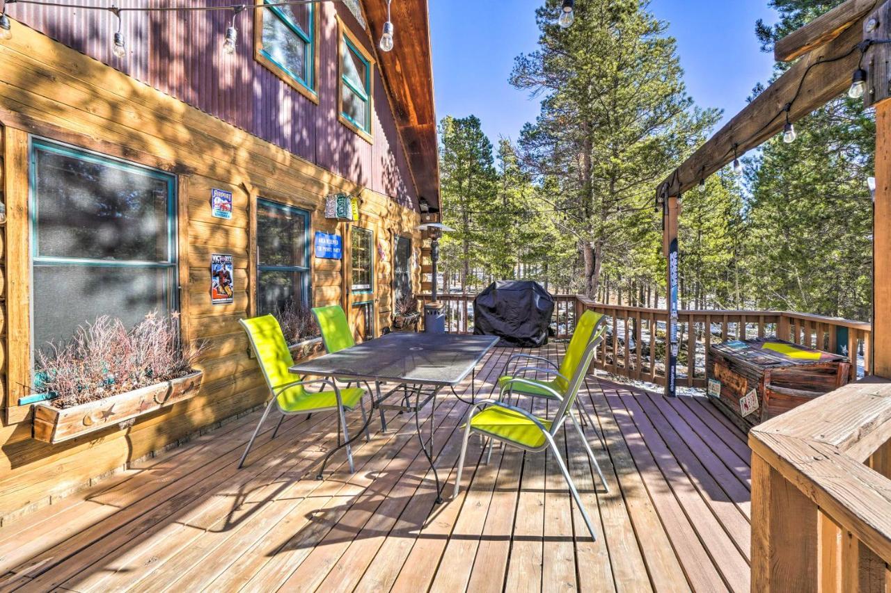 Secluded Black Hawk Log Cabin With Fire Pit! Exterior foto
