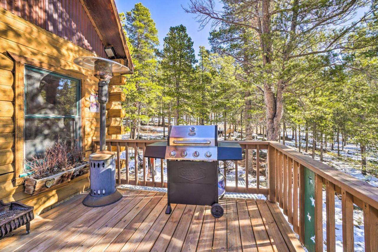 Secluded Black Hawk Log Cabin With Fire Pit! Exterior foto