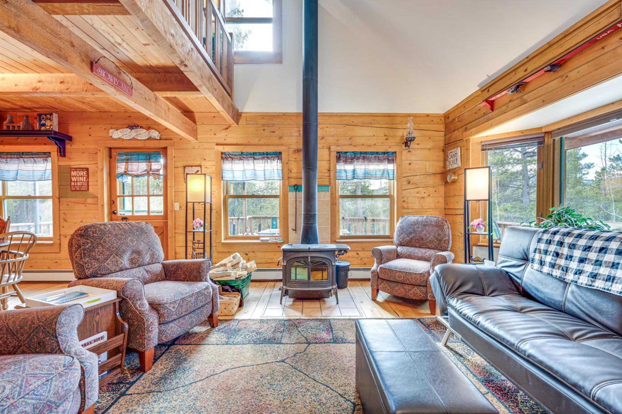 Secluded Black Hawk Log Cabin With Fire Pit! Exterior foto